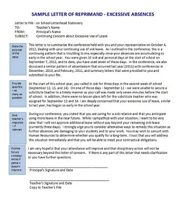 Letter Of Reprimand Teacher from www.templatehq.net