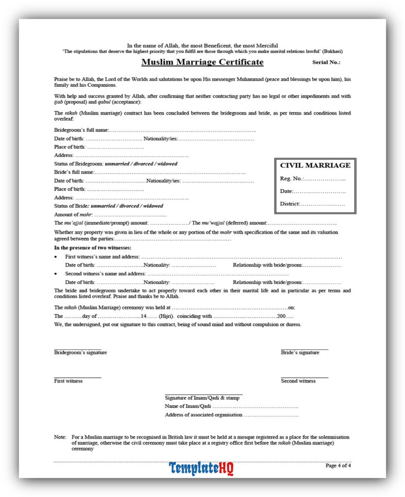 Marriage Contract Sample 03 Marriage Contract Sample 03