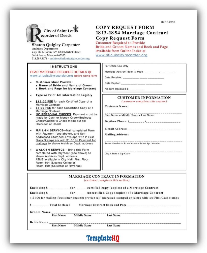 Marriage Contract Sample 15 Marriage Contract Sample 15