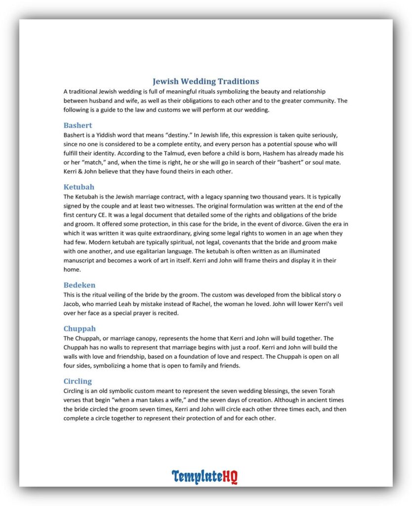 Marriage Contract Sample 30 Marriage Contract Sample 30