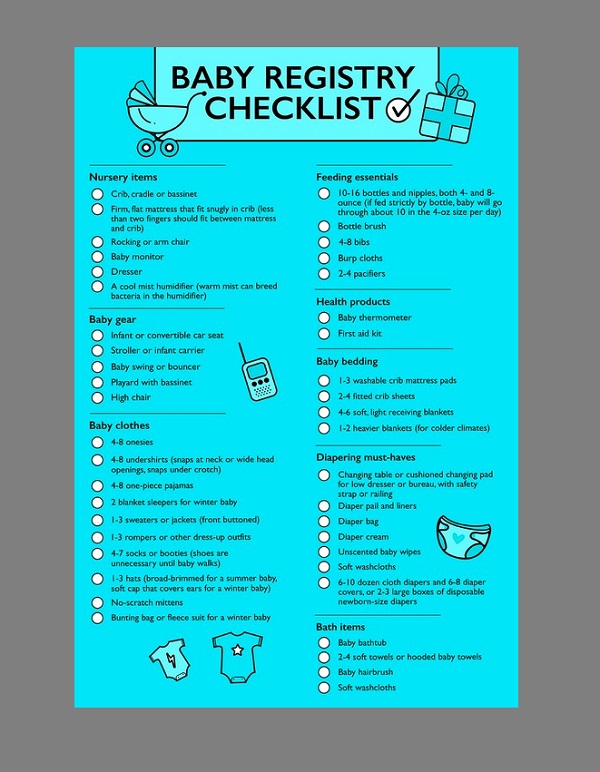 Baby Registry Checklist