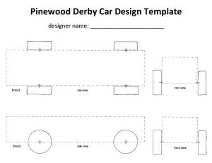 Pinewood Derby Car Templates