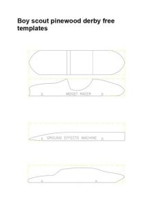 Pinewood derby templates 01