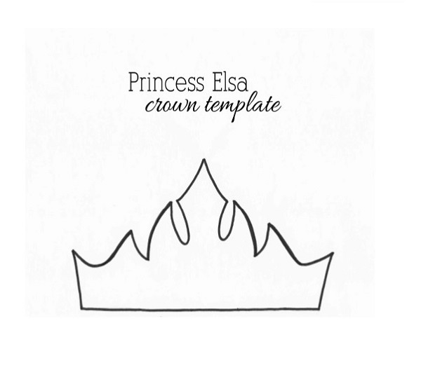 Princess Elsa Crown Template