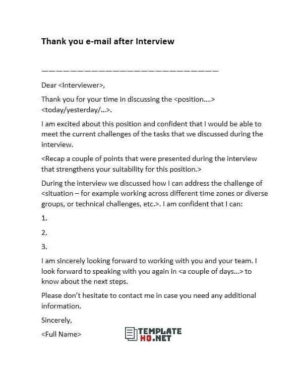 Thank You Email After Interview 05