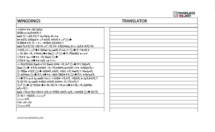 Wingdings Translator 03