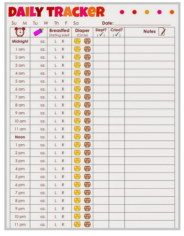 baby food diary template baby food diary template