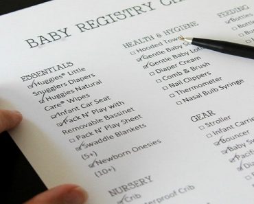 baby registry checklist