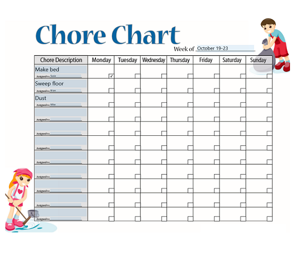 chore chart chore chart