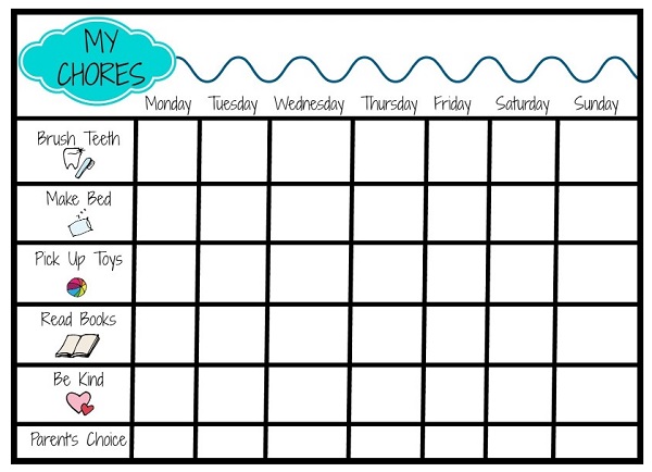 Printable Chore Chart for Kids