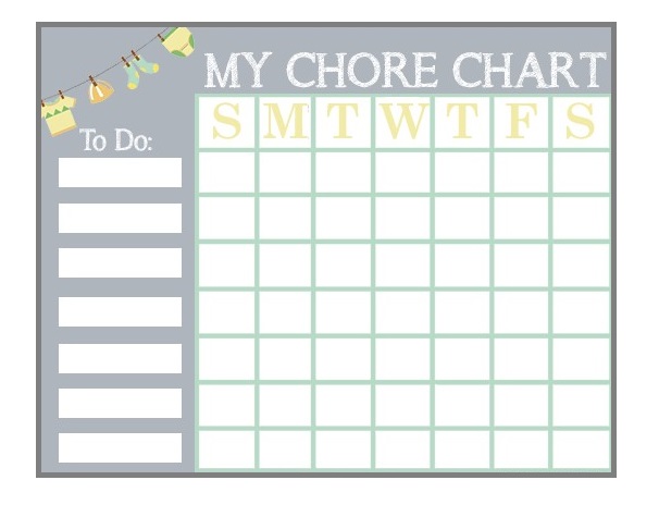 Chore Chart Template