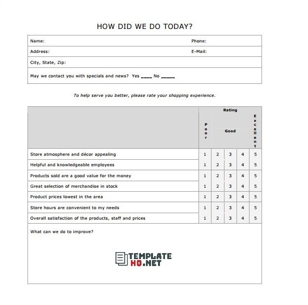comment card examples