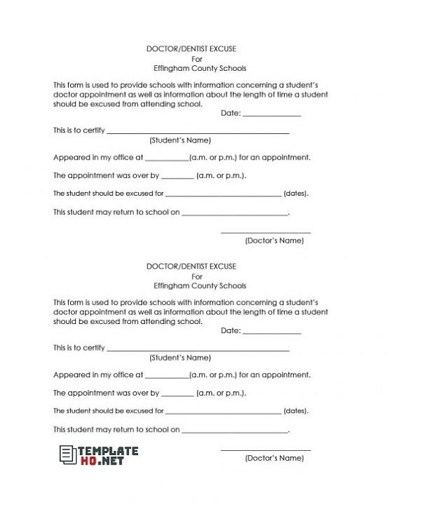 doctor note template 14