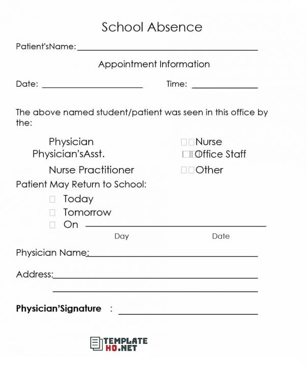 doctor note template 18