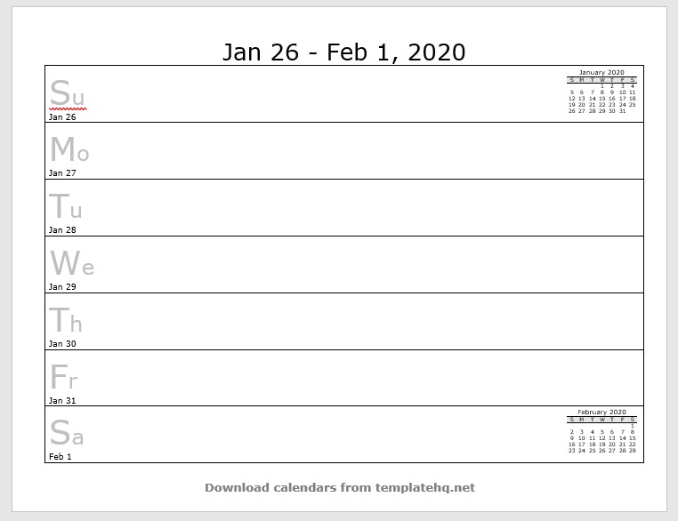 weekly calendar template 05