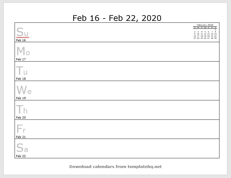weekly calendar template 08