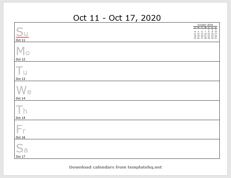 weekly calendar template 42
