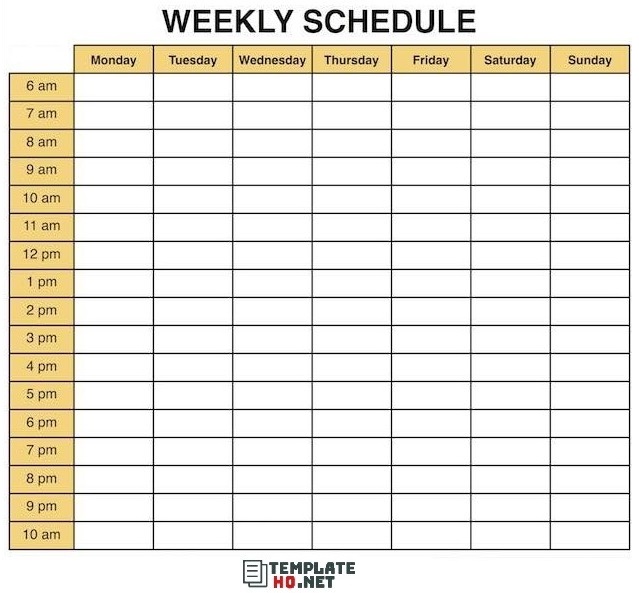 weekly calendar template word weekly calendar template word