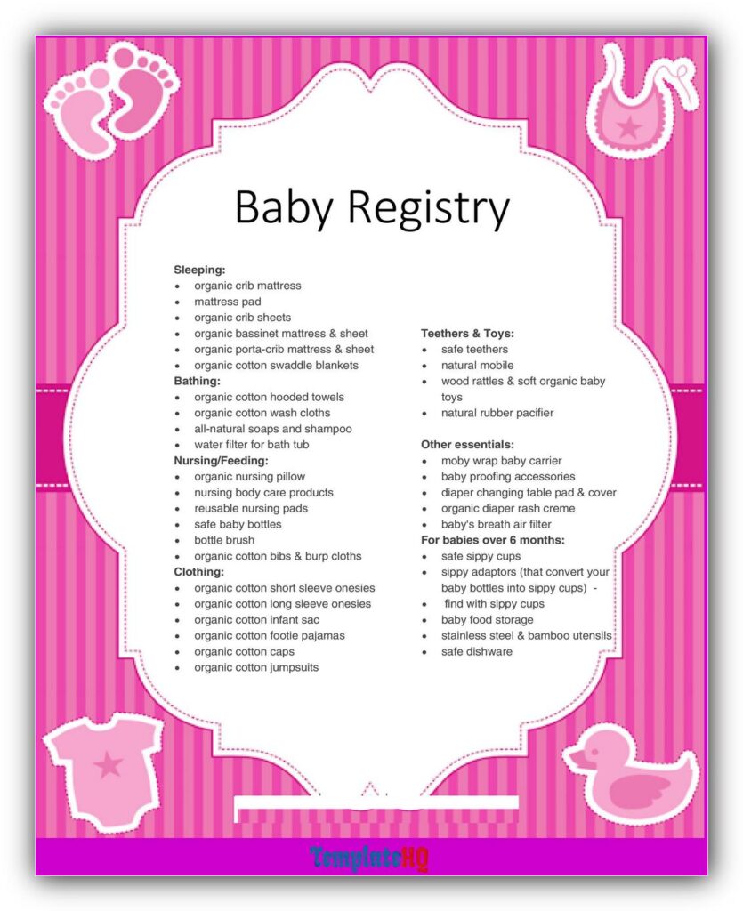 Baby Registry Checklist 11
