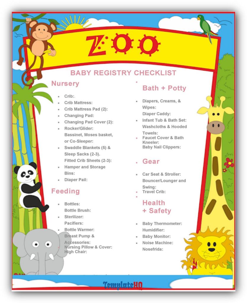 Baby Registry Checklist 17