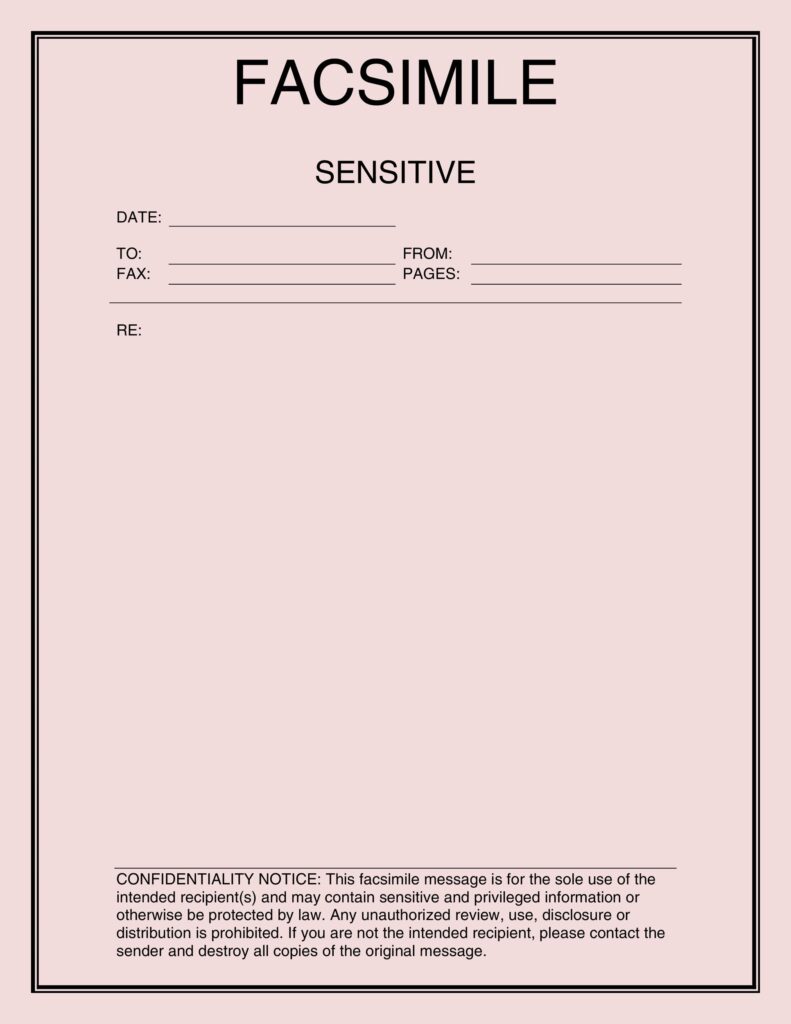 Fax Cover Sheet Template 04