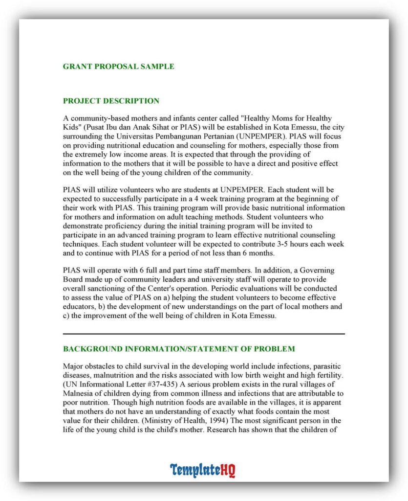 grant proposal sample 07 grant proposal sample 07