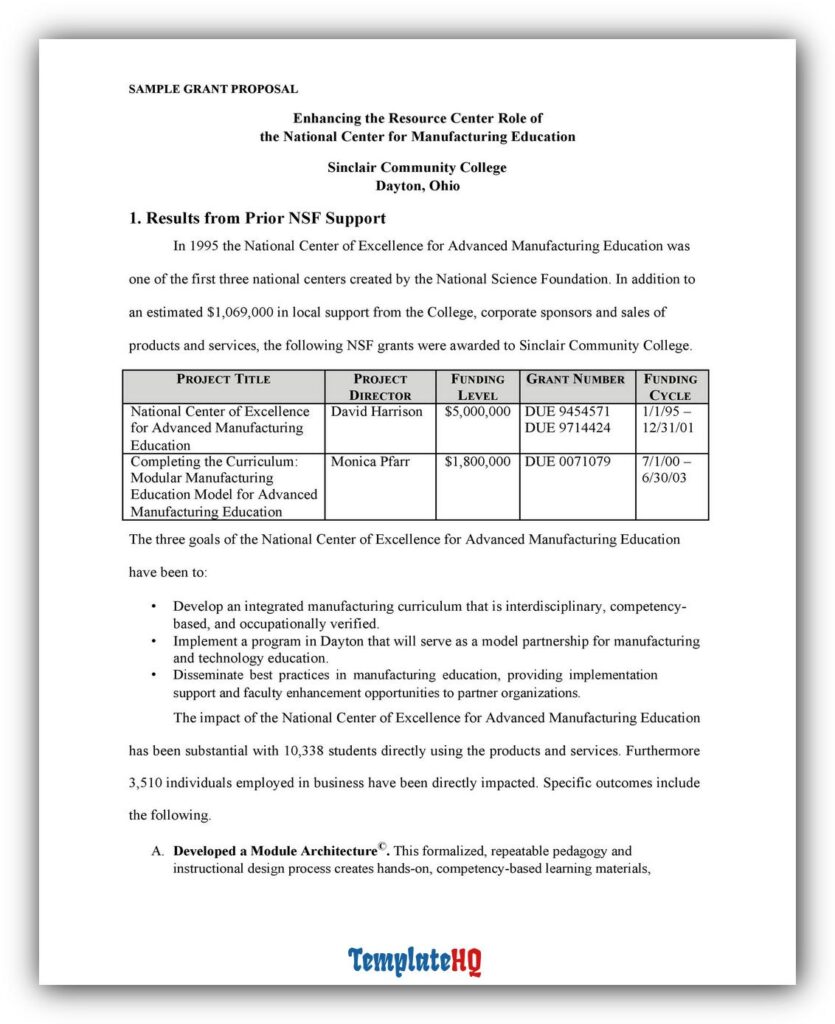 grant proposal sample 28 grant proposal sample 28