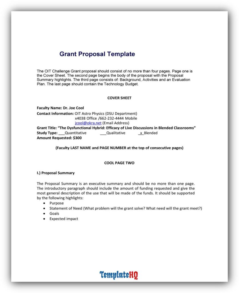 grant proposal sample 38 grant proposal sample 38