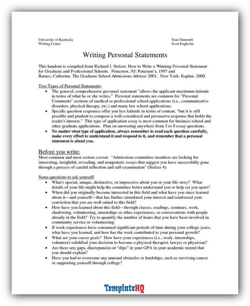 personal statement writing 12