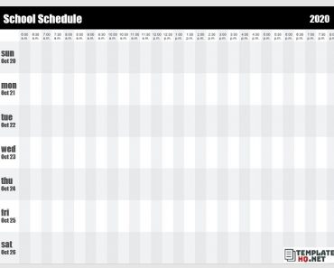 School Schedule Template PowerPoint
