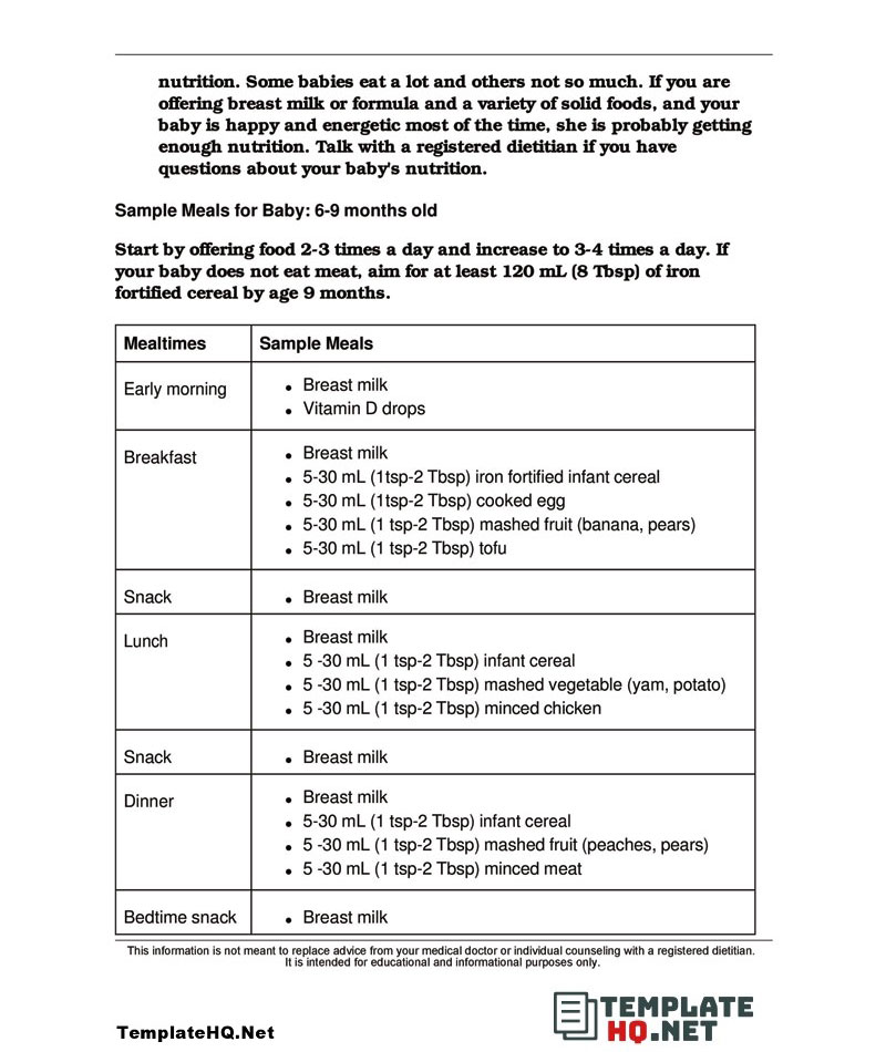 Baby Feeding Schedule with Solids Baby Feeding Schedule with Solids