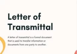 Letter of Transmittal Example Featured