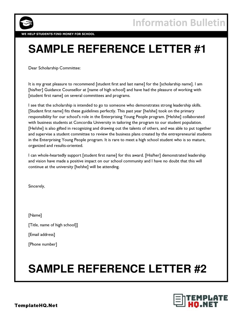Example Letter Of Recommendation For College from www.templatehq.net