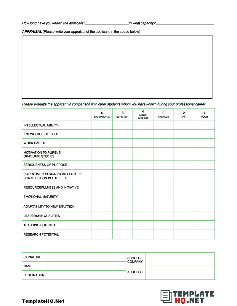 Fillable Graduate School Recommendation Letter Form Fillable Graduate School Recommendation Letter Form