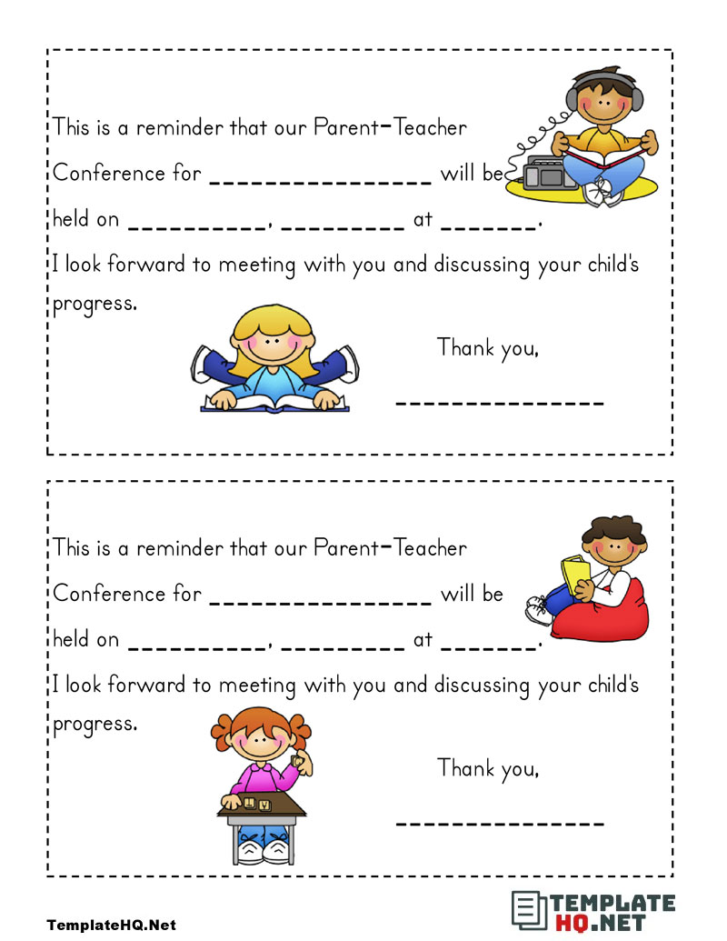 Parent Conference Confirmation Form