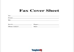 Fax Cover Sheet 11