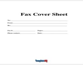 Fax Cover Sheet 11