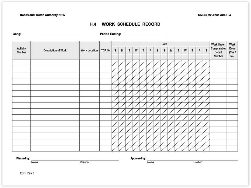 Work schedule template in excel 10 Work schedule template in excel 10