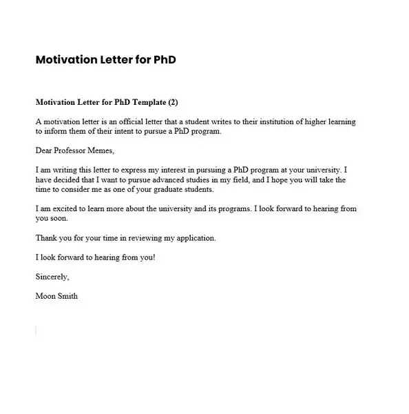 Motivation Letter For PhD 02