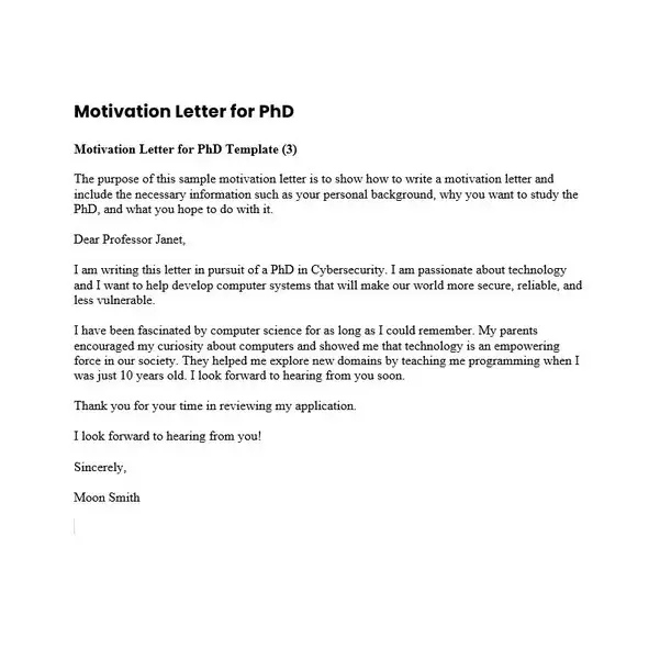 Motivation Letter For PhD 03