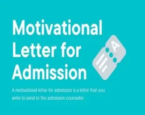 Motivational Letter for Admission Featured