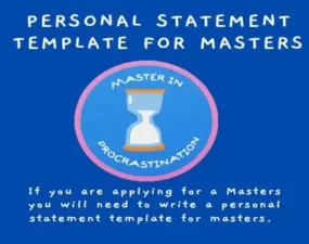 Personal Statement Template for Masters Featured