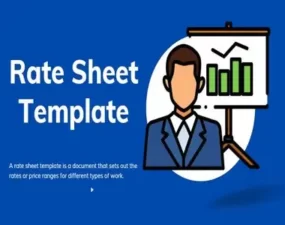 Rate Sheet Template Featured Images